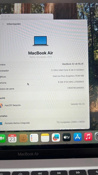 MacBook Air 2020 Gris 512GB 8GB RAM i5