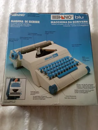 Máquina de escribir infantil MEHANO blu