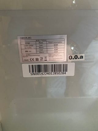 Nevera Portátil Cecotec Bolero Mini Cooling 25L