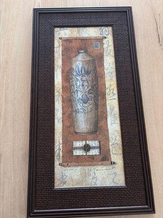 Cuadro Decorativo Jarrón Oriental