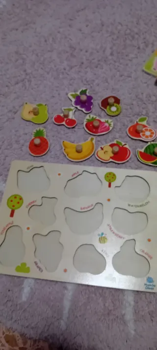 5 Puzzles de Madera Infantiles