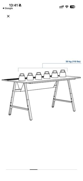 Escritorio Gaming Negro 160x80cm UTESPELARE