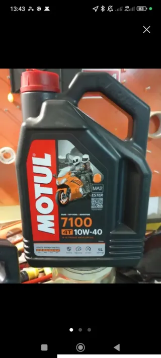 1 litro de Motul 7100 10W-40 Aceite Motor