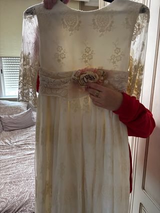 Vestido de Comunión Blanco Encaje