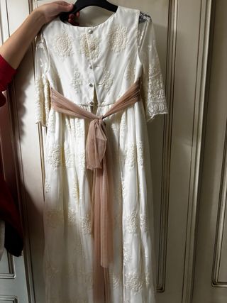 Vestido de Comunión Blanco Encaje