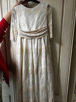Vestido de Comunión Blanco Encaje