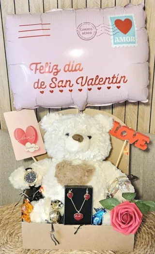 Caja Regalo San Valentín Peluche y mucho mas