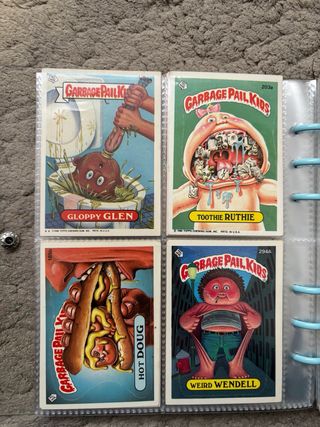 Lote 40 Cartas Garbage Pail Kids 1986 Originales