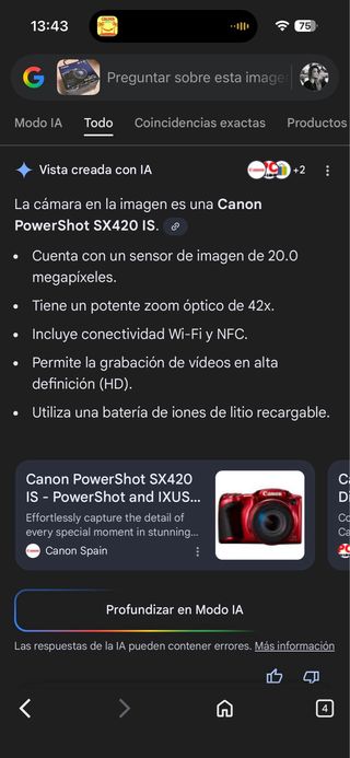 Fotocamera Canon PowerShot SX420 IS Rossa