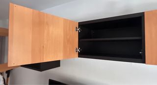 Mueble Salón Besta Ikea Madera y Cristal