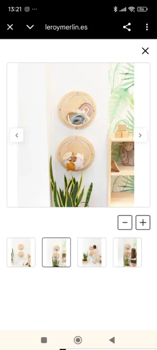 Organizador esfera pared madera maciza