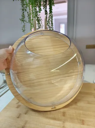 Organizador esfera pared madera maciza