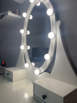 Tocador Ikea Hemnes Blanco con Espejo