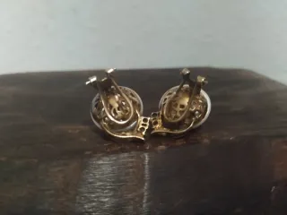 Pendientes Vintage Plata Dorada