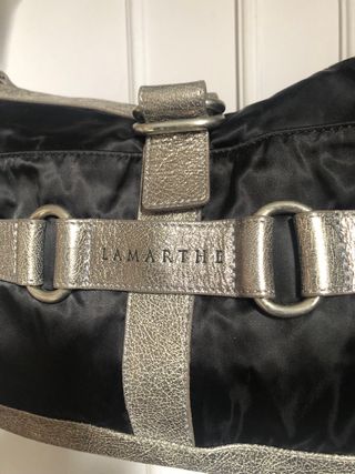 Bolso La Marthe Negro y Plateado
