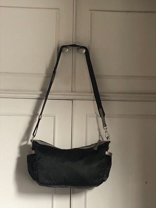 Bolso La Marthe Negro y Plateado