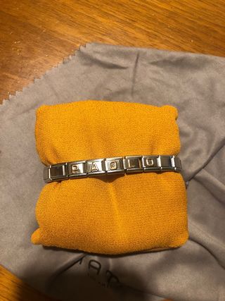 Bracciale Nomination PAOLO acciaio e oro.  cm 21