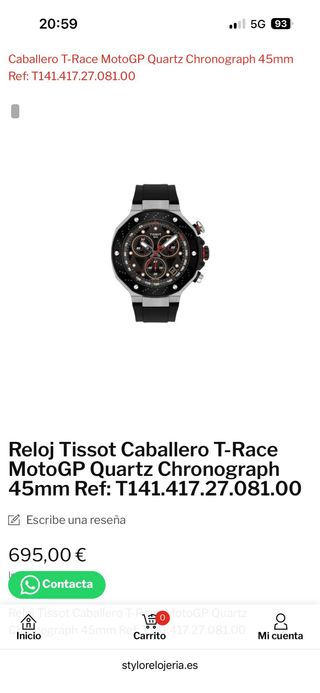 Reloj Tissot T-Race MotoGP Chronograph 45mm