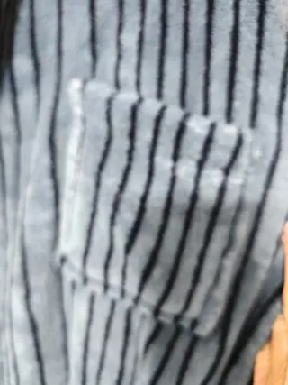 Batín hombre rayas azul