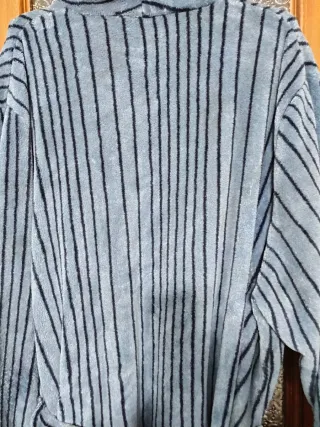 Batín hombre rayas azul