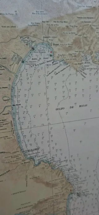 Carta Marina De Cabo de Tossa a Cabo Cervera