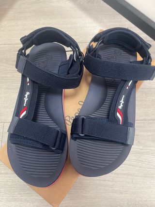 Pepe Jeans Sandalias de Tiras Tipo Trek Marino 40