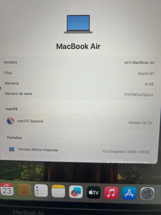 MacBook Air M1 2020 256GB 8GB RAM