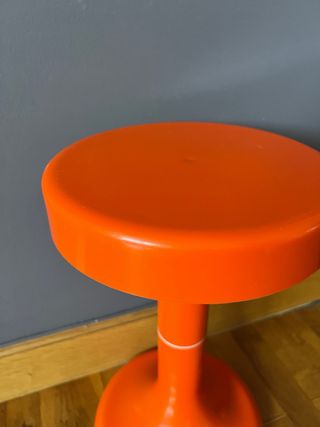 Taburete/Mesita Auxiliar Naranja Vintage SPACE AGE