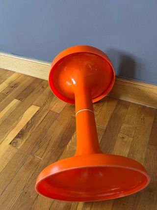 Taburete/Mesita Auxiliar Naranja Vintage SPACE AGE