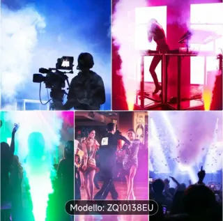 2 Macchine Fumo 2 spuzzi DJ con Telecomando