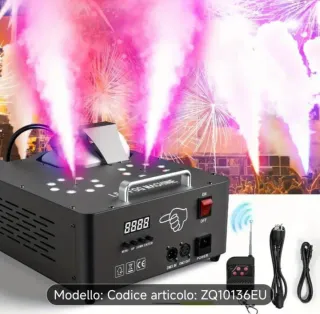 2 Macchine Fumo 2 spuzzi DJ con Telecomando
