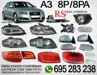 RECAMBIOS AUDI A3 8P 08-12