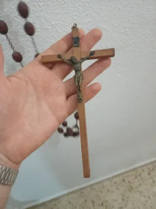 Rosario Antiguo Madera.1'39 cm aprox Largo