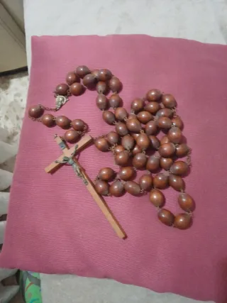 Rosario Antiguo Madera.1'39 cm aprox Largo