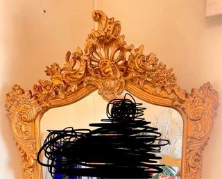 Espejo Dorado Maison du Monde. Estilo Cornuscopia