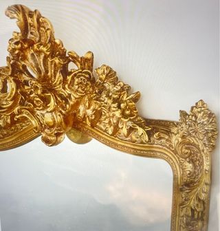 Espejo Dorado Maison du Monde. Estilo Cornuscopia