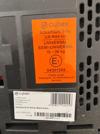 Silla infantil coche Cybex Solution S-fix
