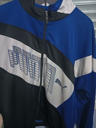 Chaqueta puma azul vintage