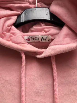 Sudadera rosa niña Smile Yes