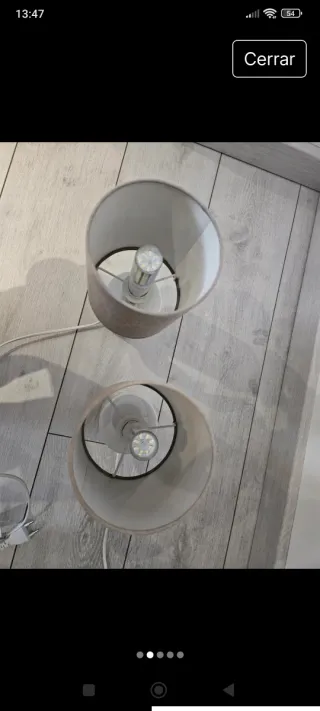 Lámparas de mesita de noche (2 unidades)