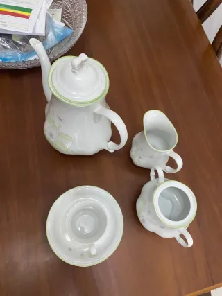 Juego de cafetera floral 12 servicios