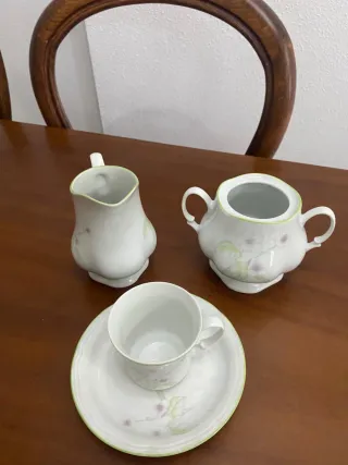 Juego de cafetera floral 12 servicios