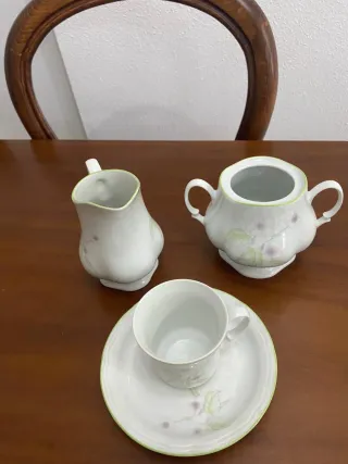 Juego de cafetera floral 12 servicios