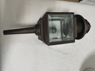 Farolillo antiguo carruaje,farol metal, carromato