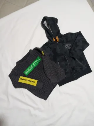 Set felpa e maglioncino bimbo Guess Timberland