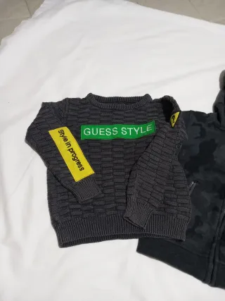 Set felpa e maglioncino bimbo Guess Timberland