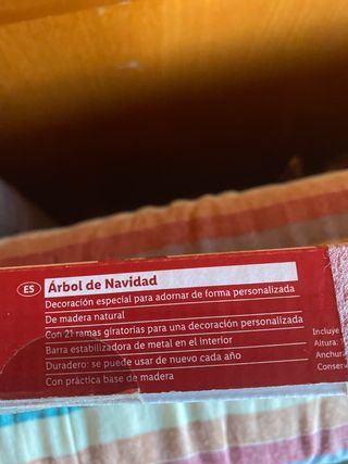 Árbol de Navidad Madera 100cm Livarno