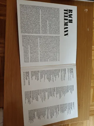 Vinilo Bach Telemann BWV 106