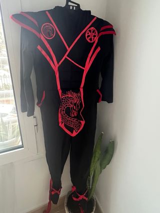 Disfraz Ninja Dragón Rojo Infantil