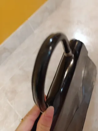 Bolso vintage negro charol